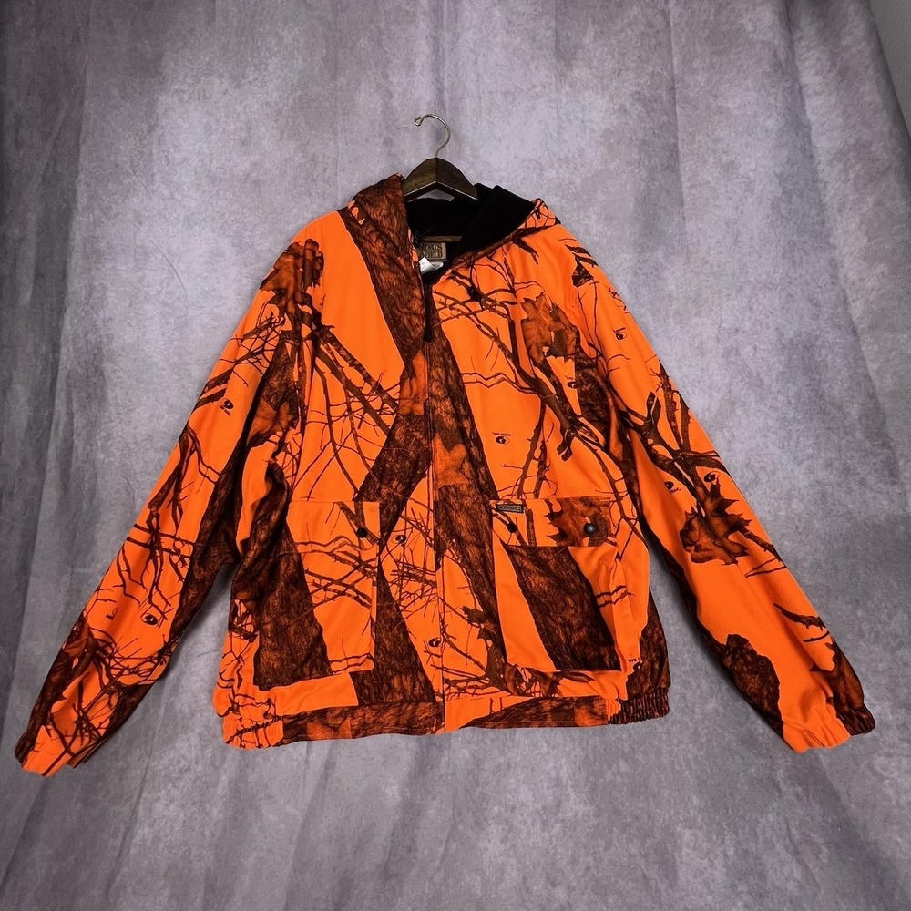 Sports Afield Men's Florescent Orange Hoodie Sz XL‎ (46-48) Lined